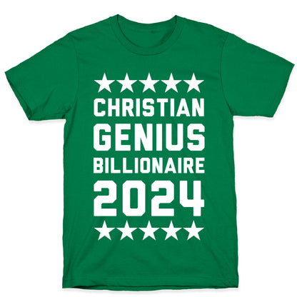 Christian Genius Billionaire 2024 T-Shirt