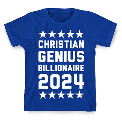 Christian Genius Billionaire 2024 T-Shirt