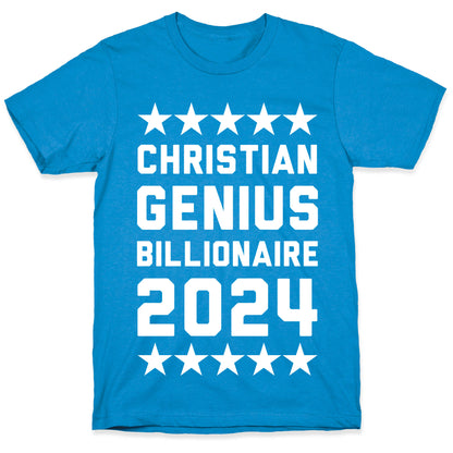Christian Genius Billionaire 2024 T-Shirt
