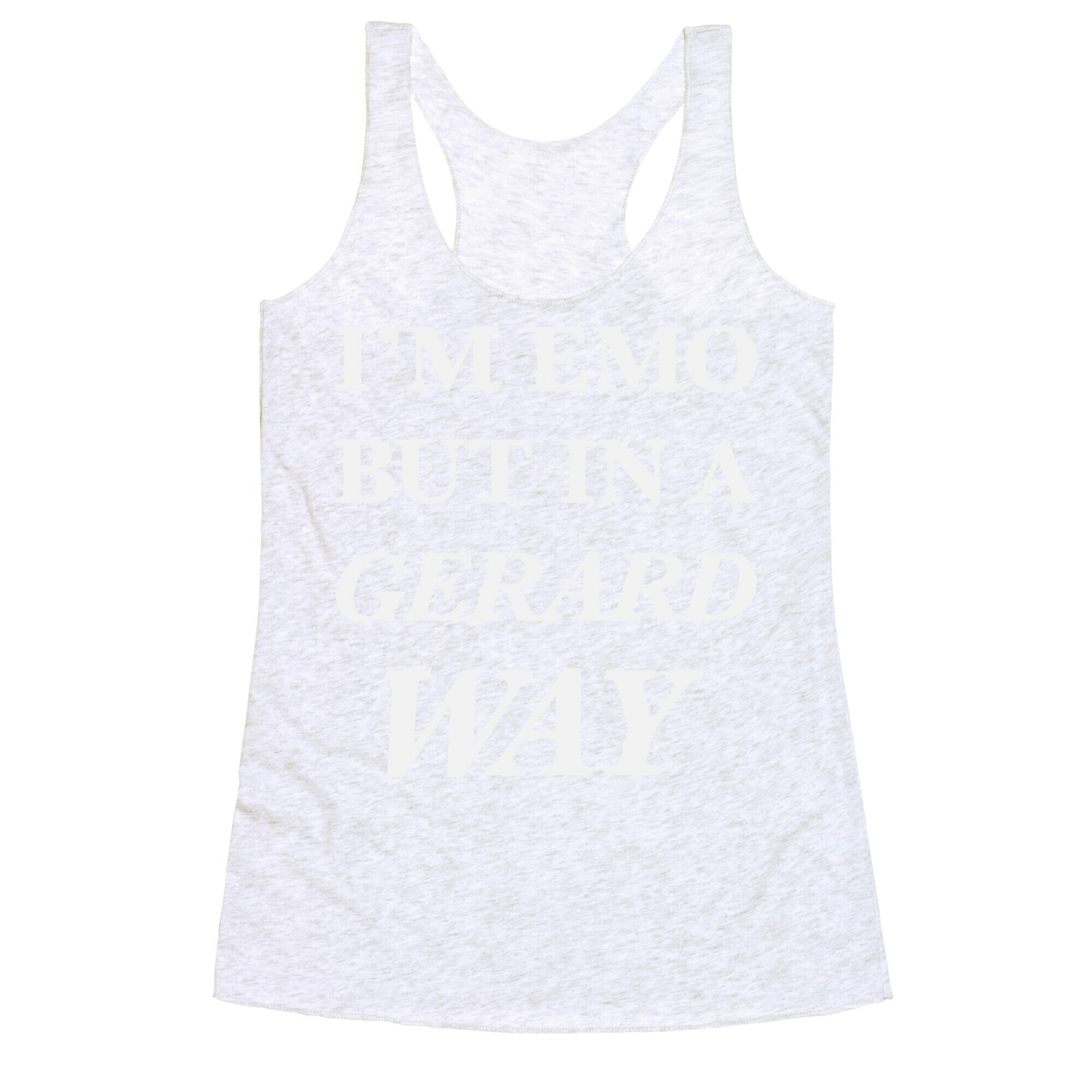 I'm Emo, But in a Gerard Way Racerback Tank