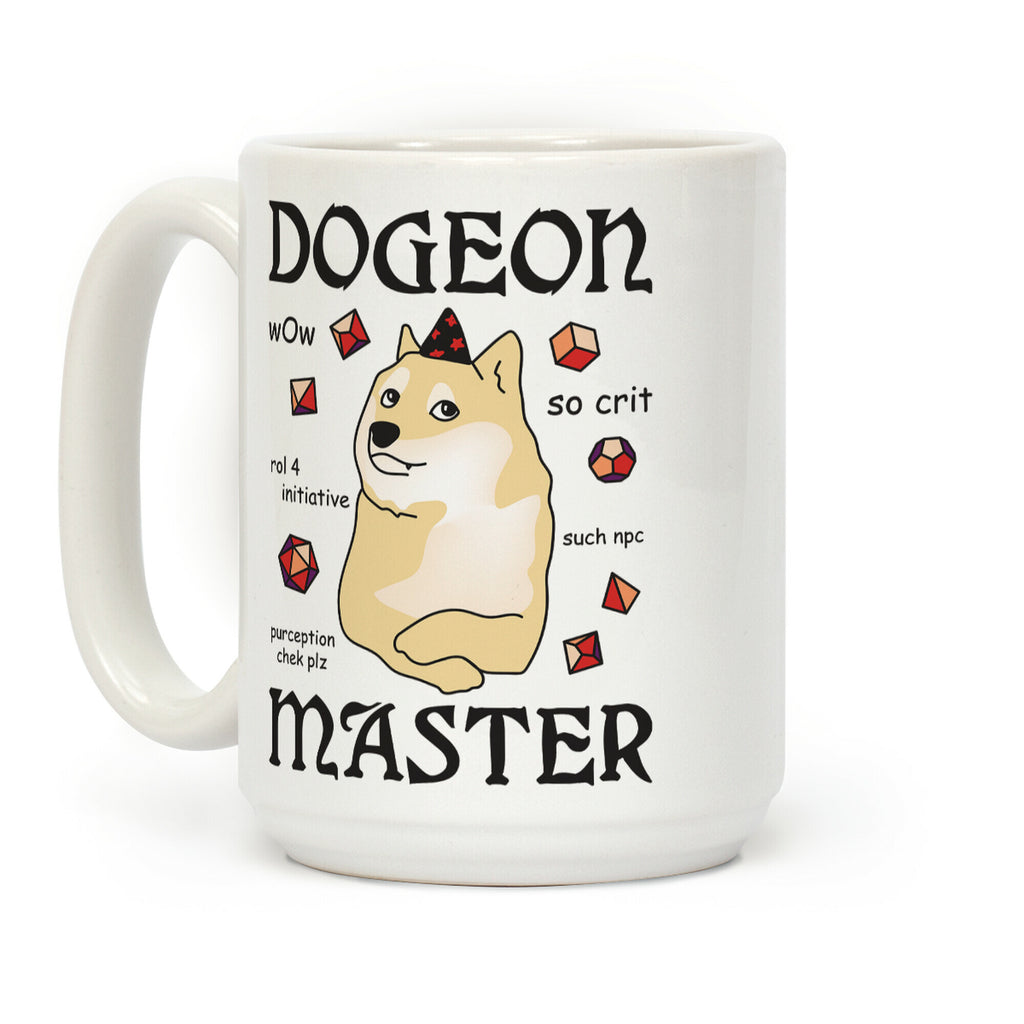 Dogeon Master Doge DM Coffee Mug
