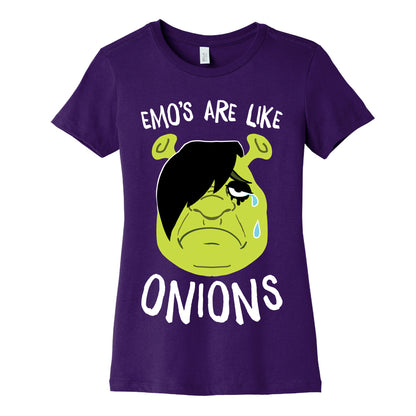 Emos Are Like Onions Women's Cotton Tee