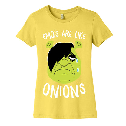 Emos Are Like Onions Women's Cotton Tee