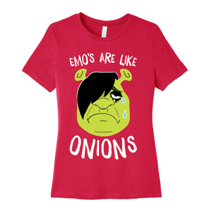 Emos Are Like Onions Women's Cotton Tee