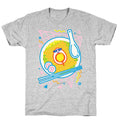 Rad-men (Rad Ramen) White Print T-Shirt