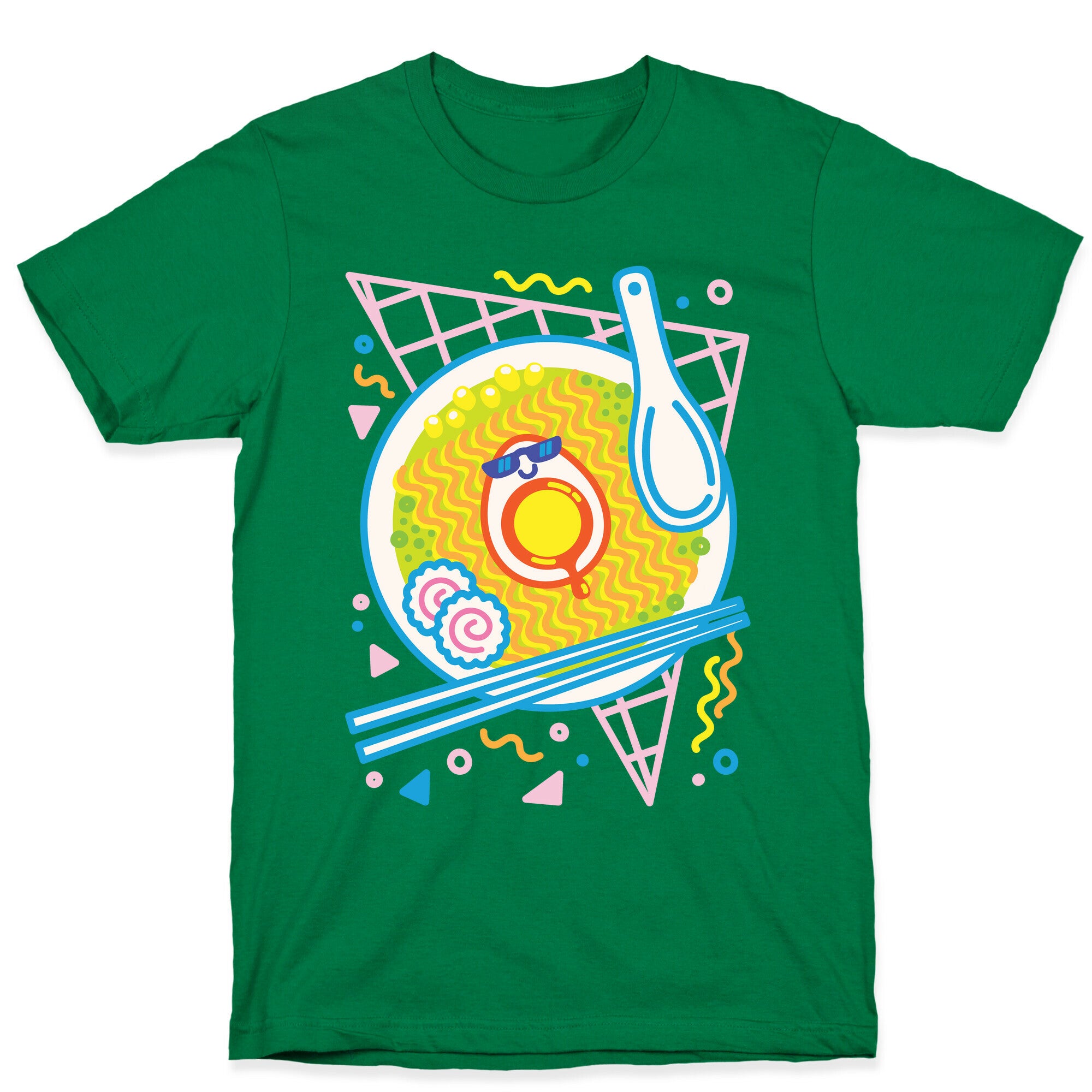 Rad-men (Rad Ramen) White Print T-Shirt