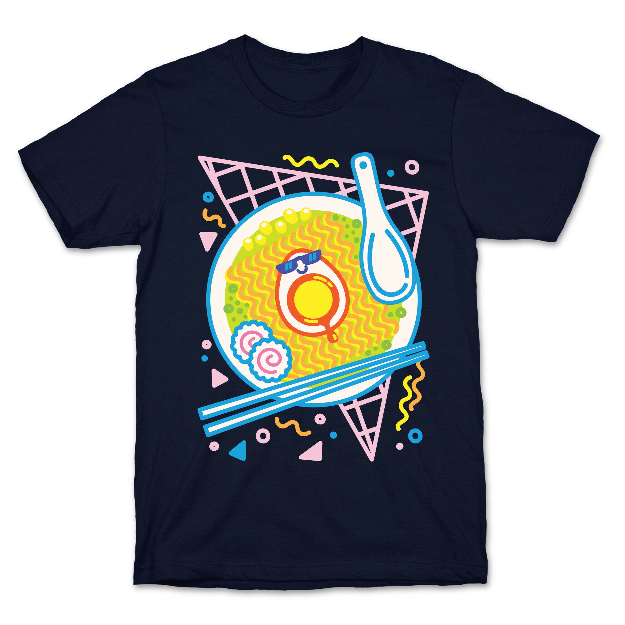 Rad-men (Rad Ramen) White Print T-Shirt