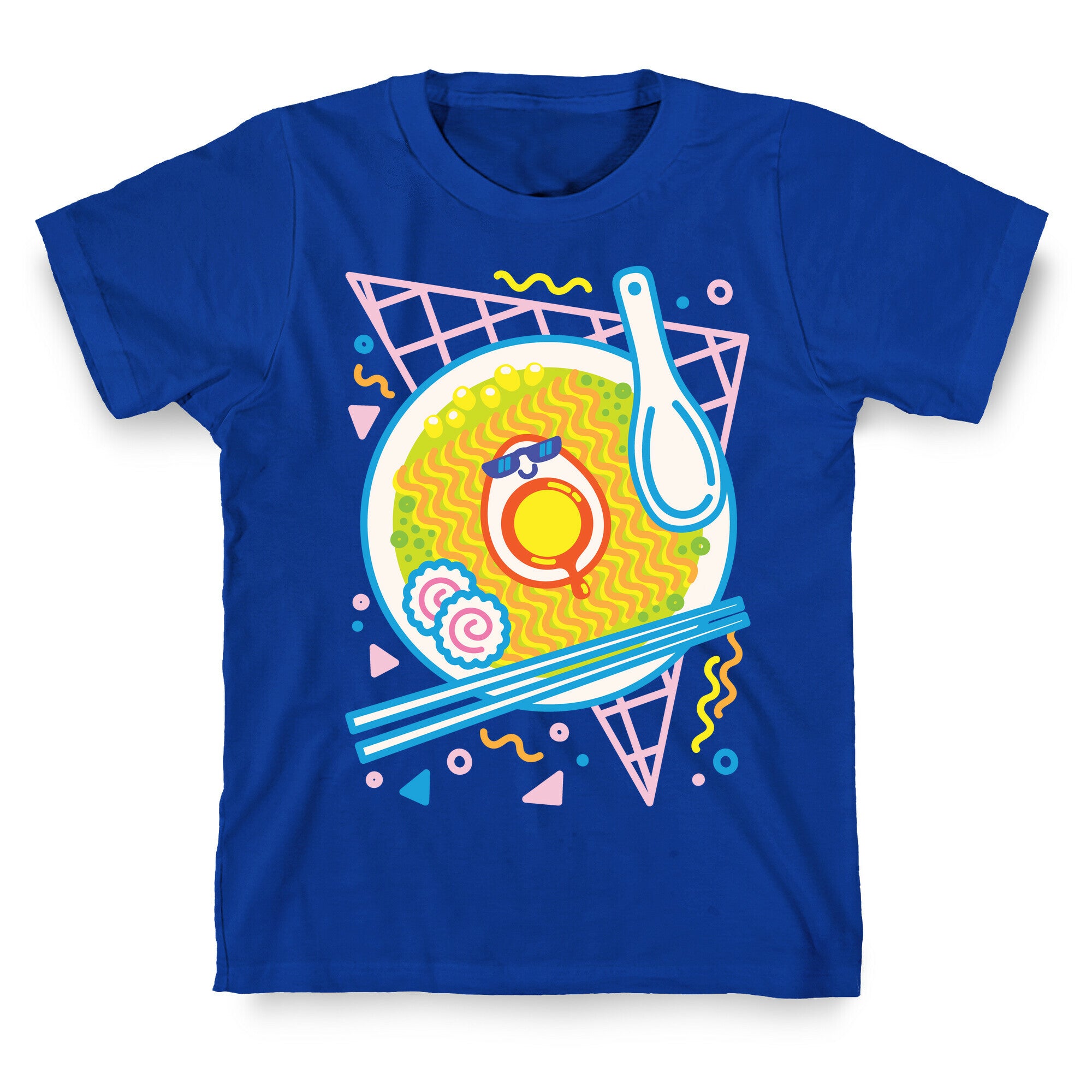 Rad-men (Rad Ramen) White Print T-Shirt