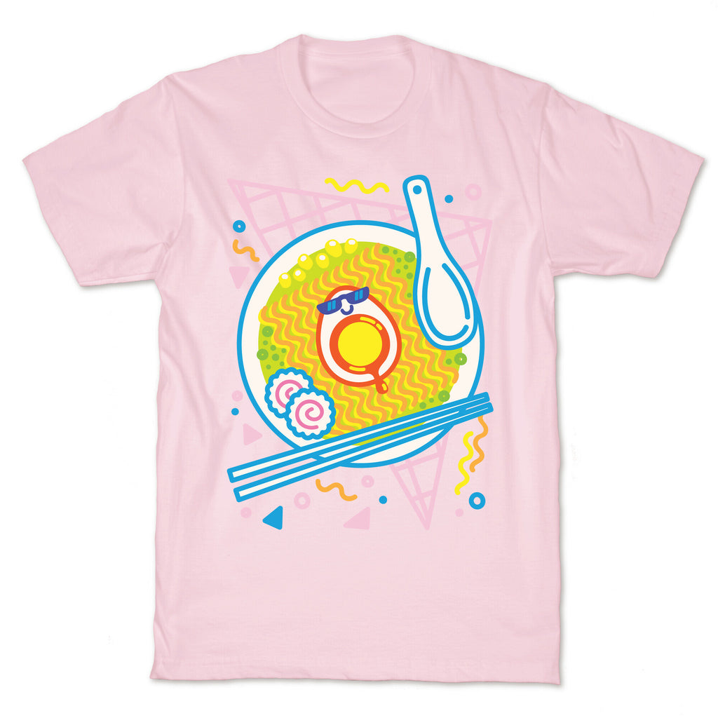 Rad-men (Rad Ramen) White Print T-Shirt