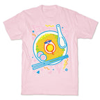 Rad-men (Rad Ramen) White Print T-Shirt