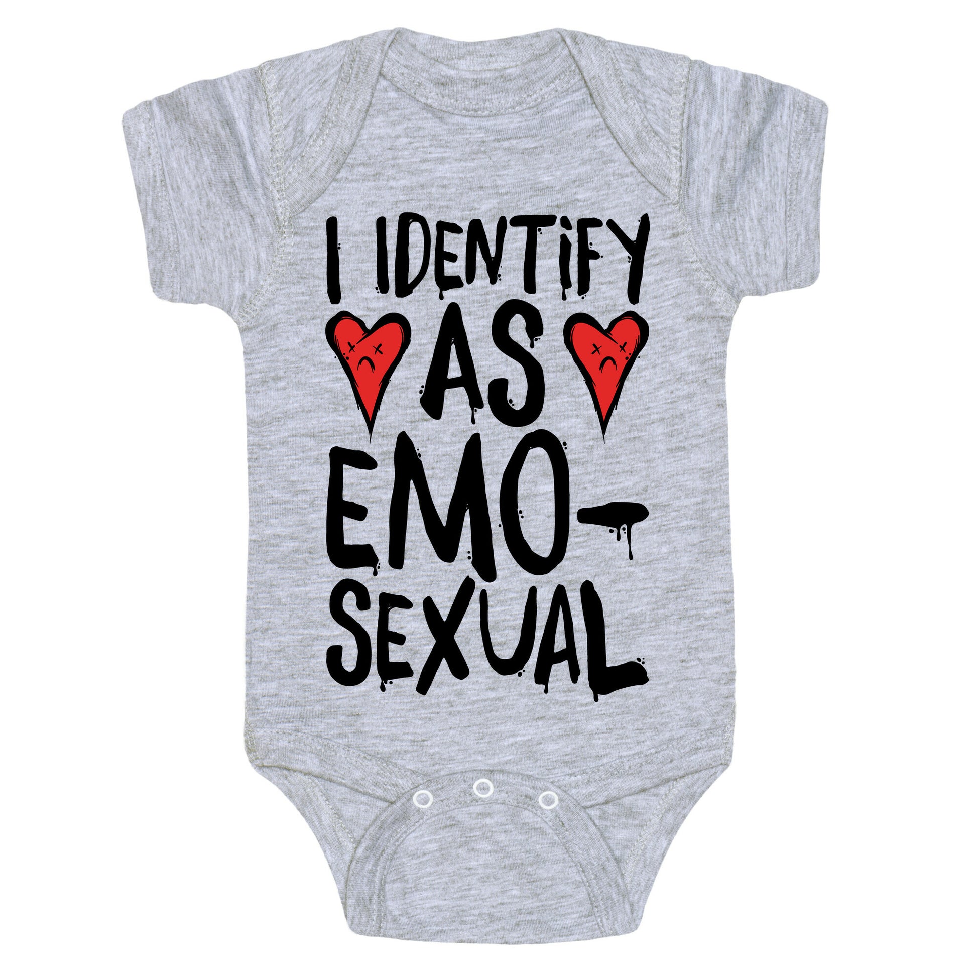 I Identify as Emo-sexual Parody Baby One Piece