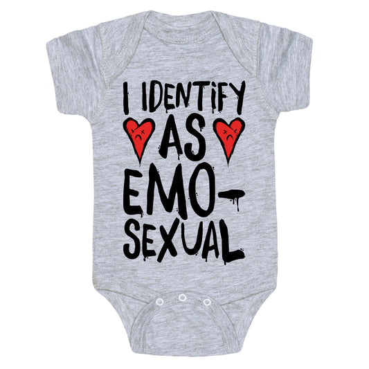 I Identify as Emo-sexual Parody Baby One Piece