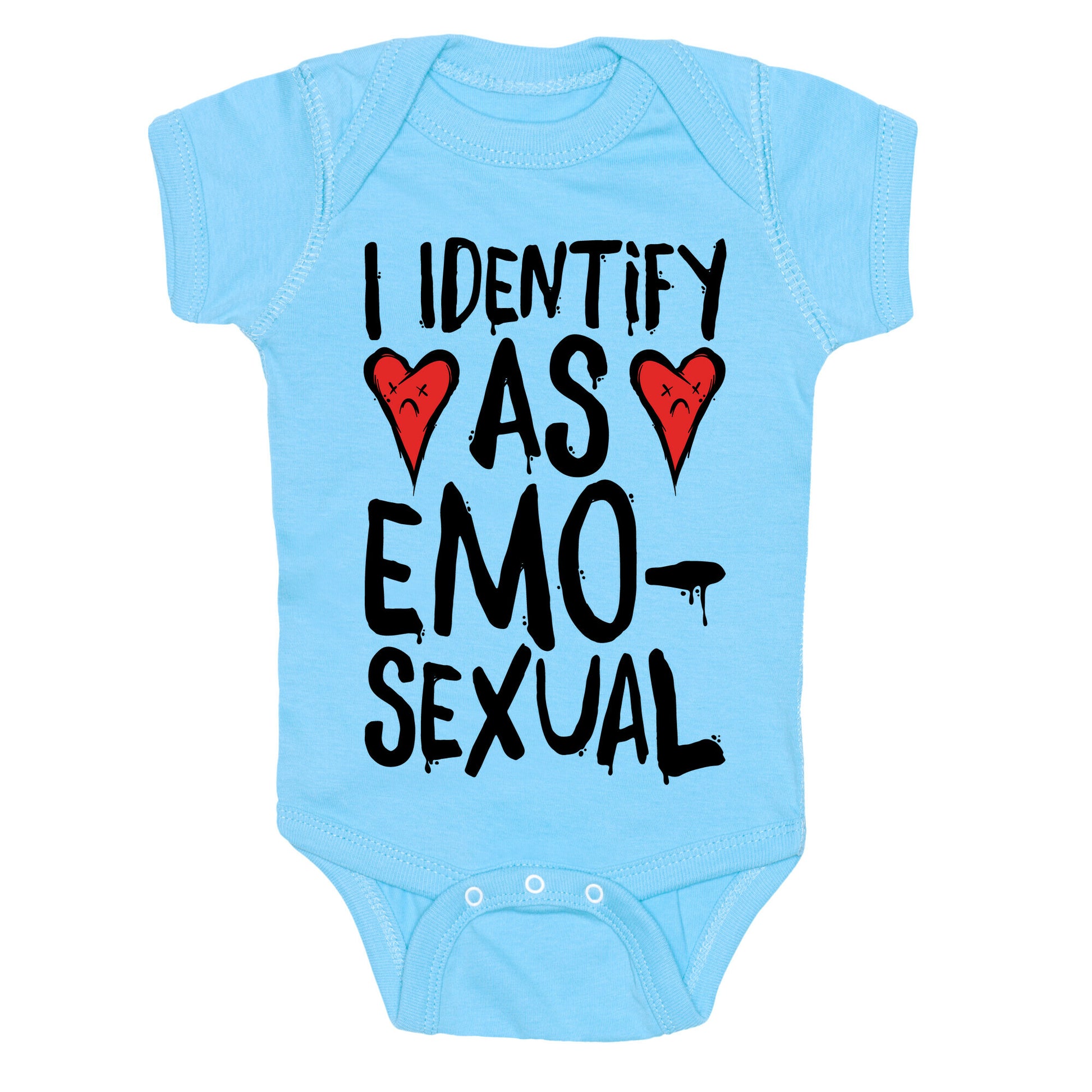 I Identify as Emo-sexual Parody Baby One Piece