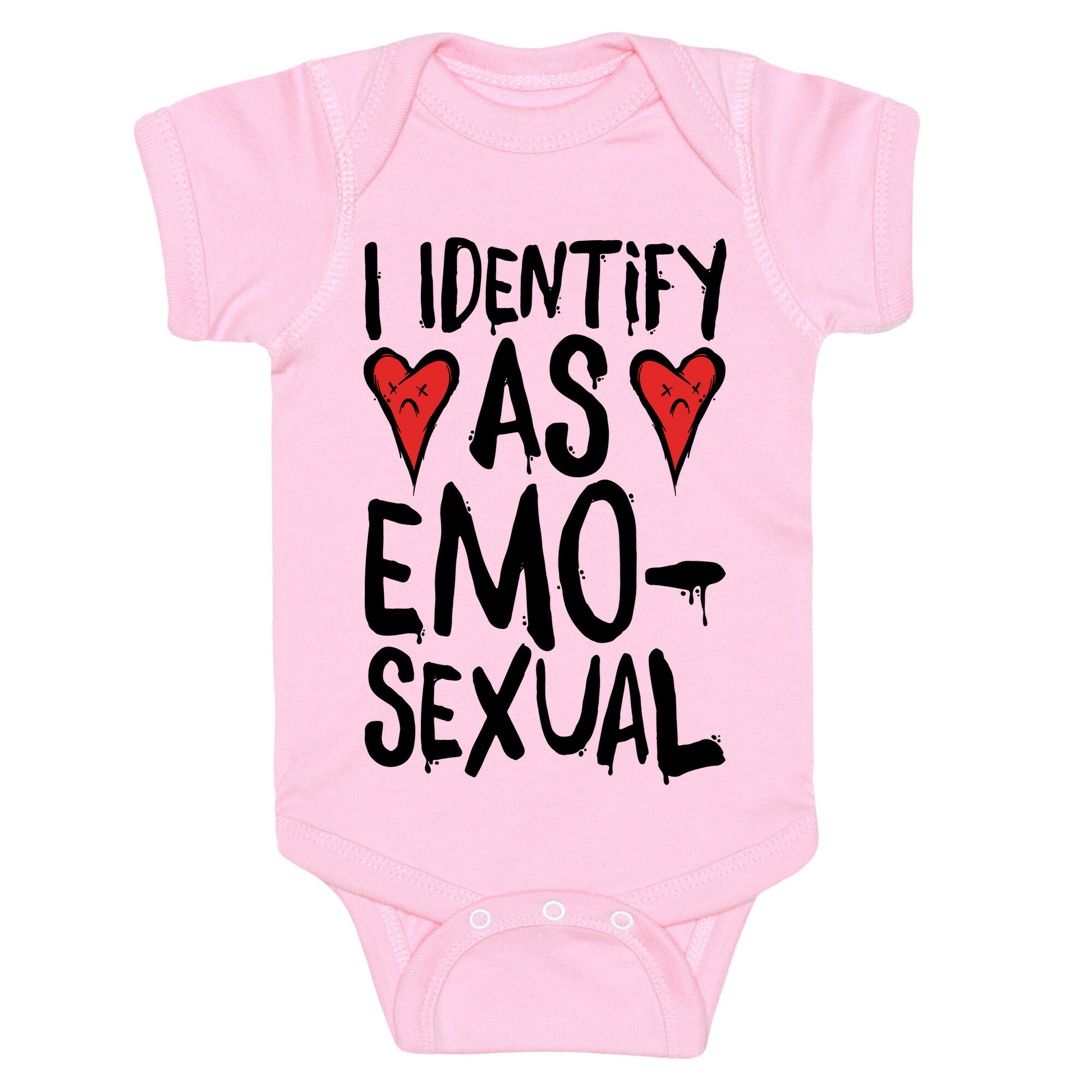 I Identify as Emo-sexual Parody Baby One Piece