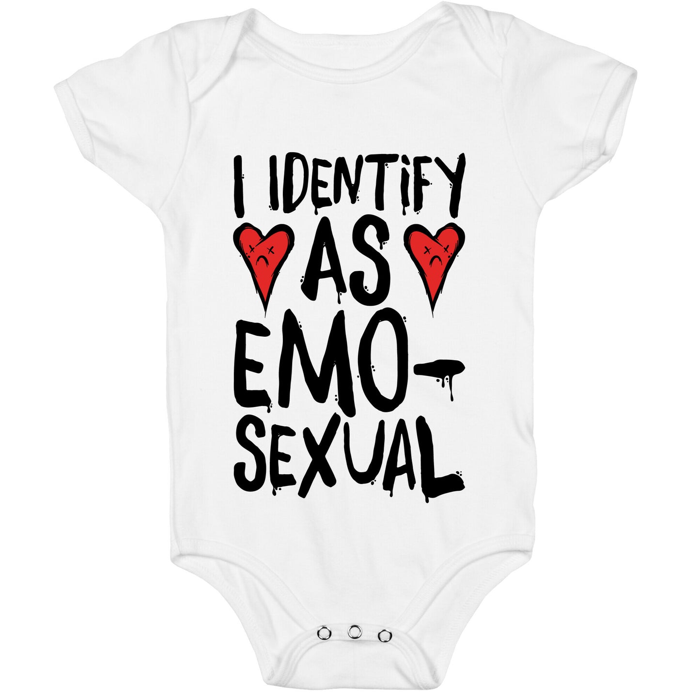 I Identify as Emo-sexual Parody Baby One Piece