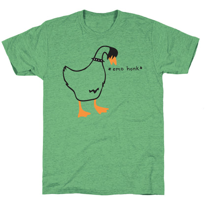 Emo Honk Goose Unisex Triblend Tee