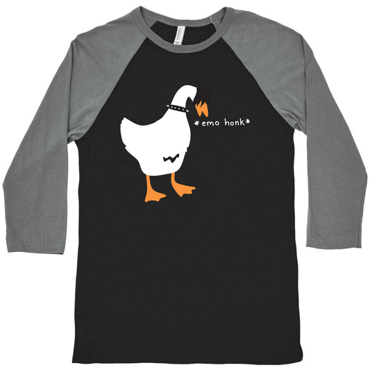 Emo Honk Goose Baseball Tee