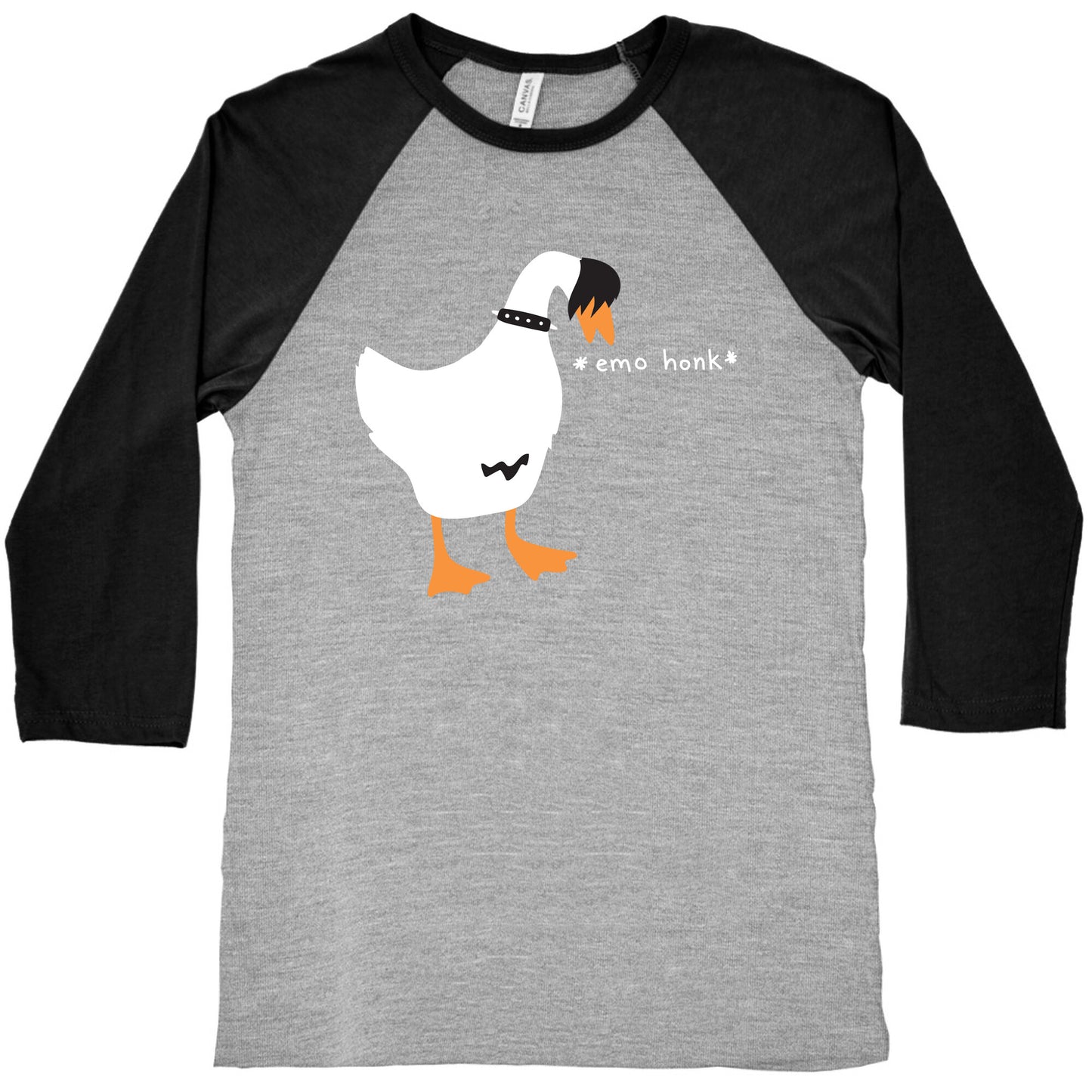 Emo Honk Goose Baseball Tee