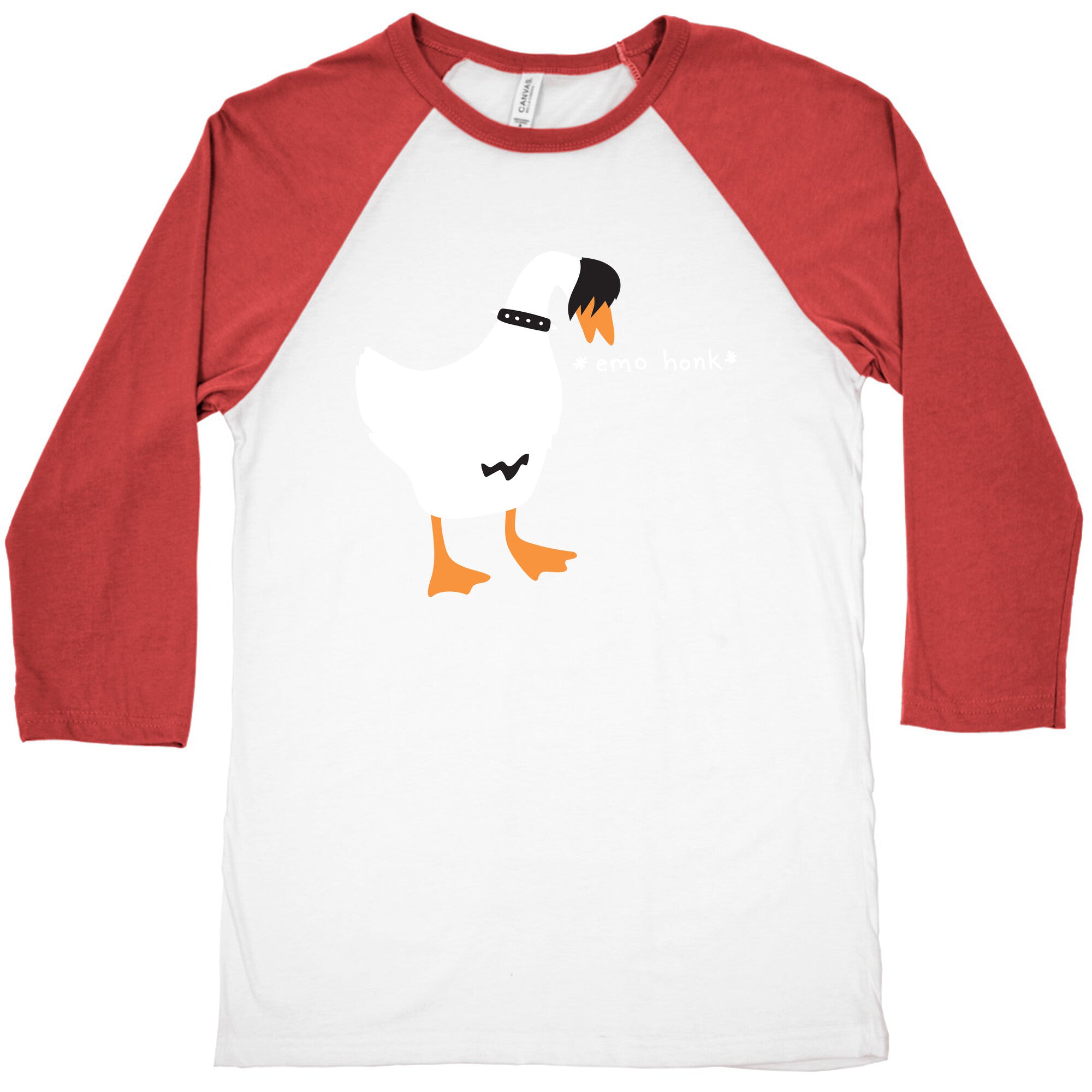 Emo Honk Goose Baseball Tee