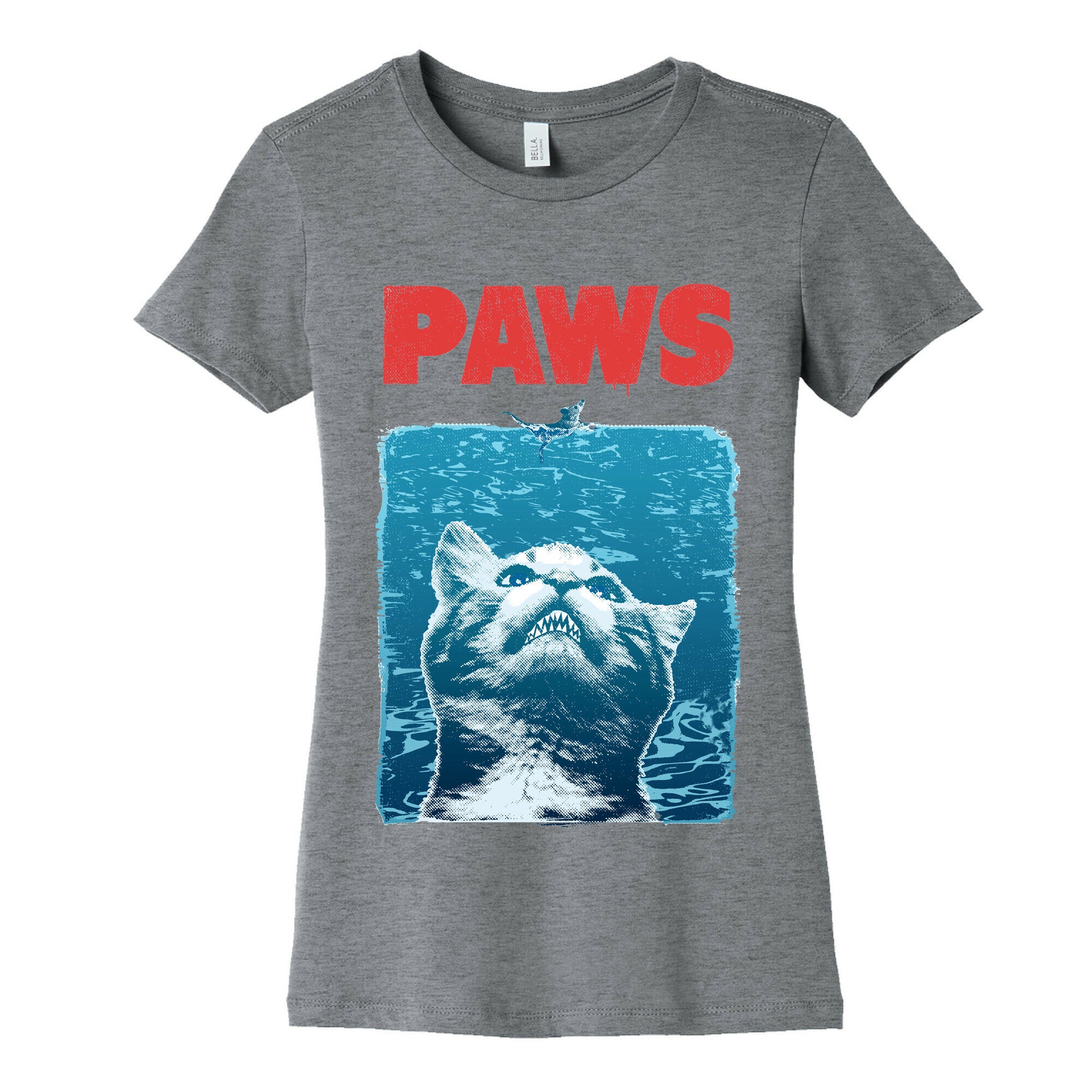 PAWS (Jaws Parody) Women's Cotton Tee