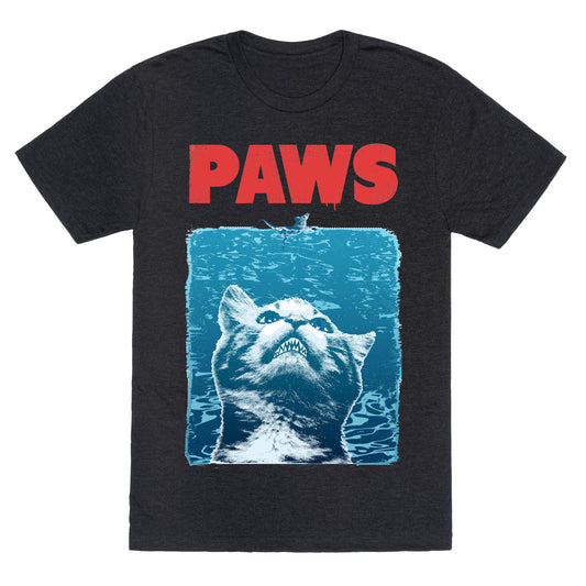 PAWS (Jaws Parody) Unisex Triblend Tee