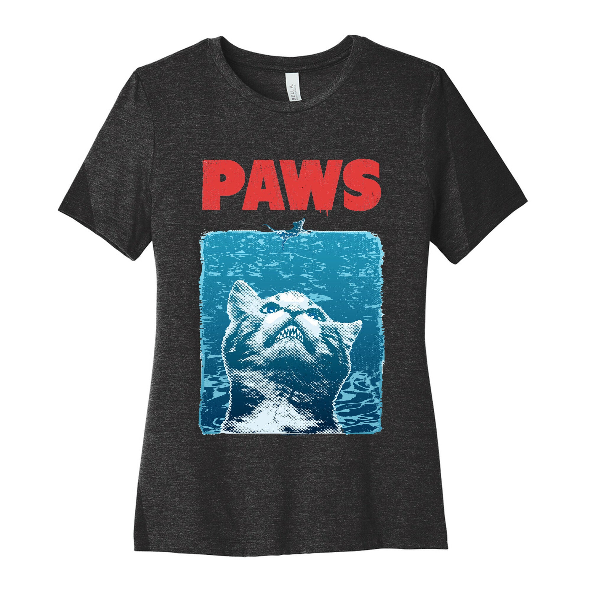 PAWS (Jaws Parody) Women's Cotton Tee