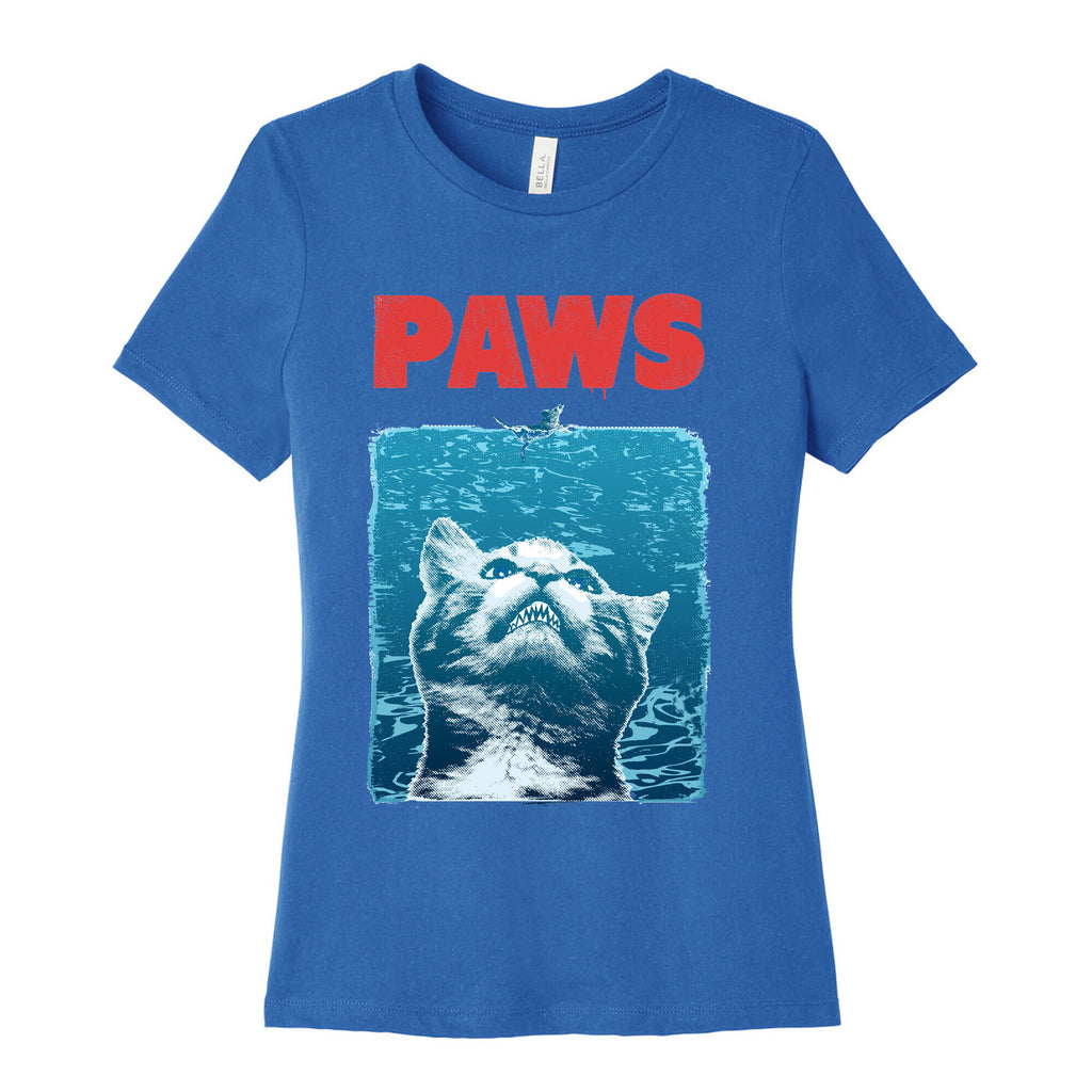 PAWS (Jaws Parody) Women's Cotton Tee