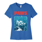 PAWS (Jaws Parody) Women's Cotton Tee