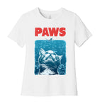 PAWS (Jaws Parody) Women's Cotton Tee