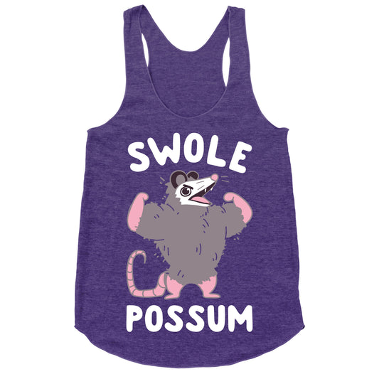 Swole Possum Racerback Tank