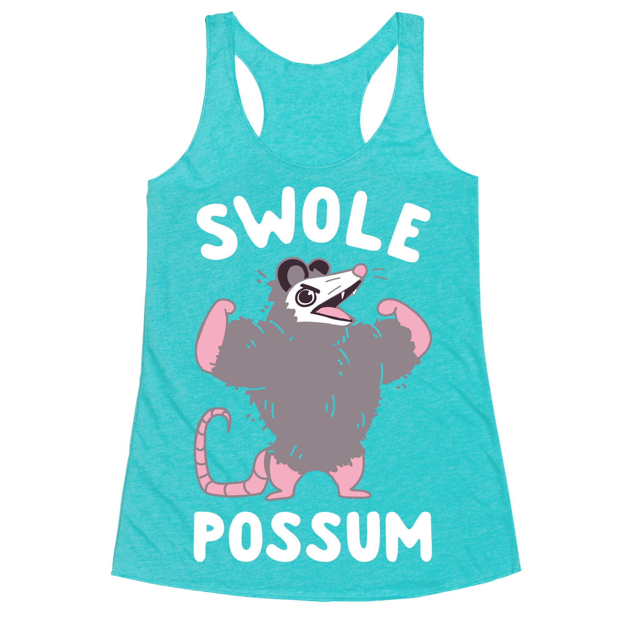 Swole Possum Racerback Tank