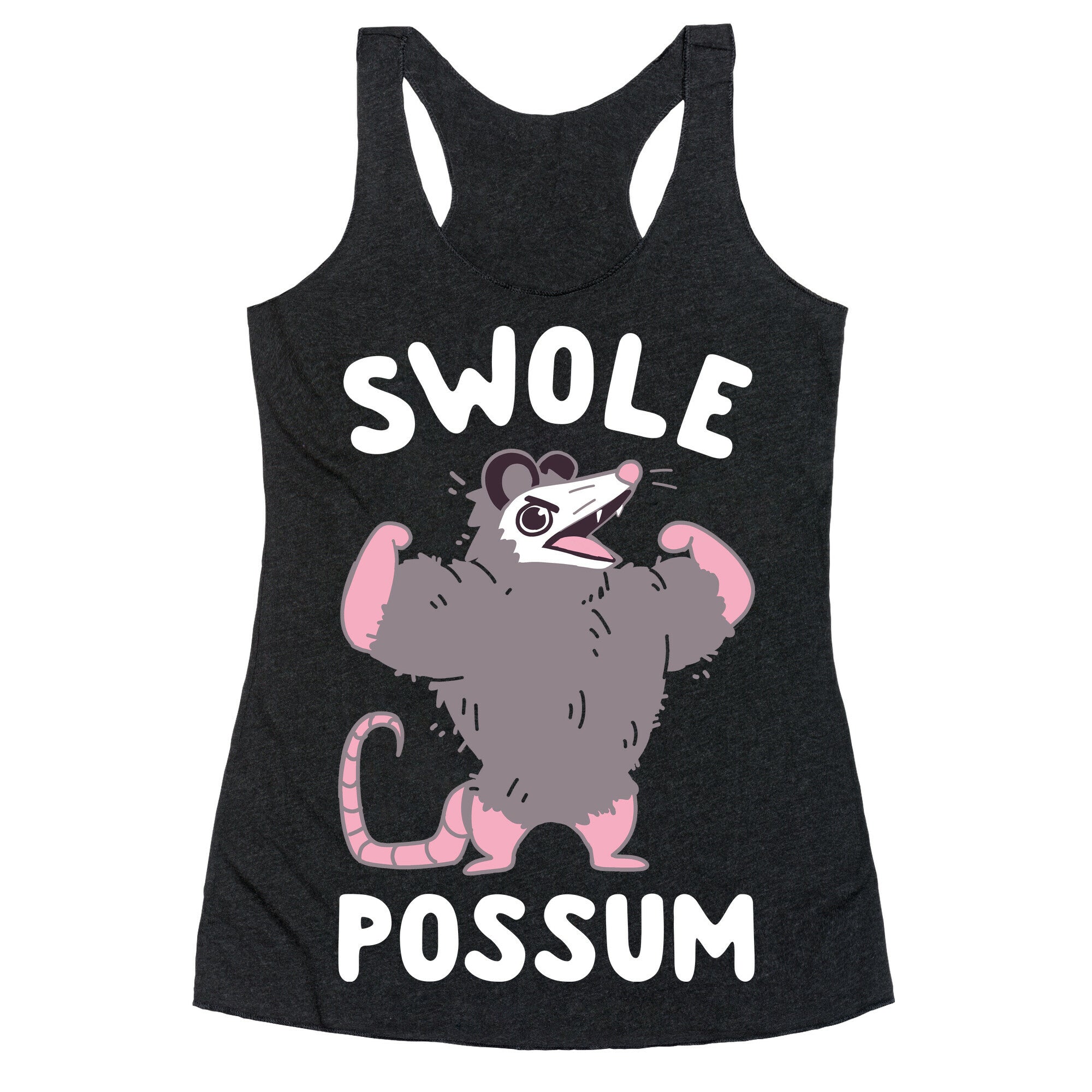 Swole Possum Racerback Tank