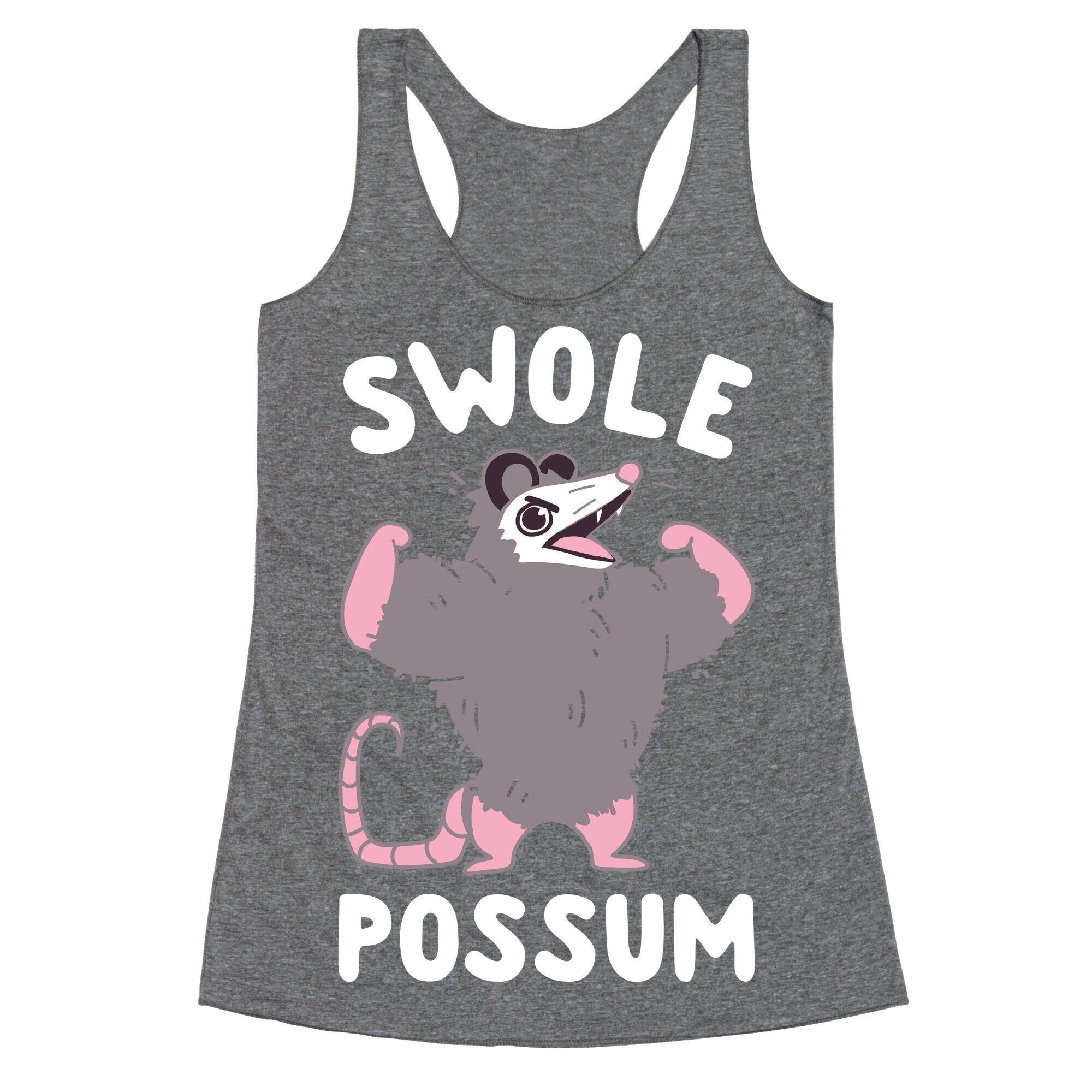 Swole Possum Racerback Tank