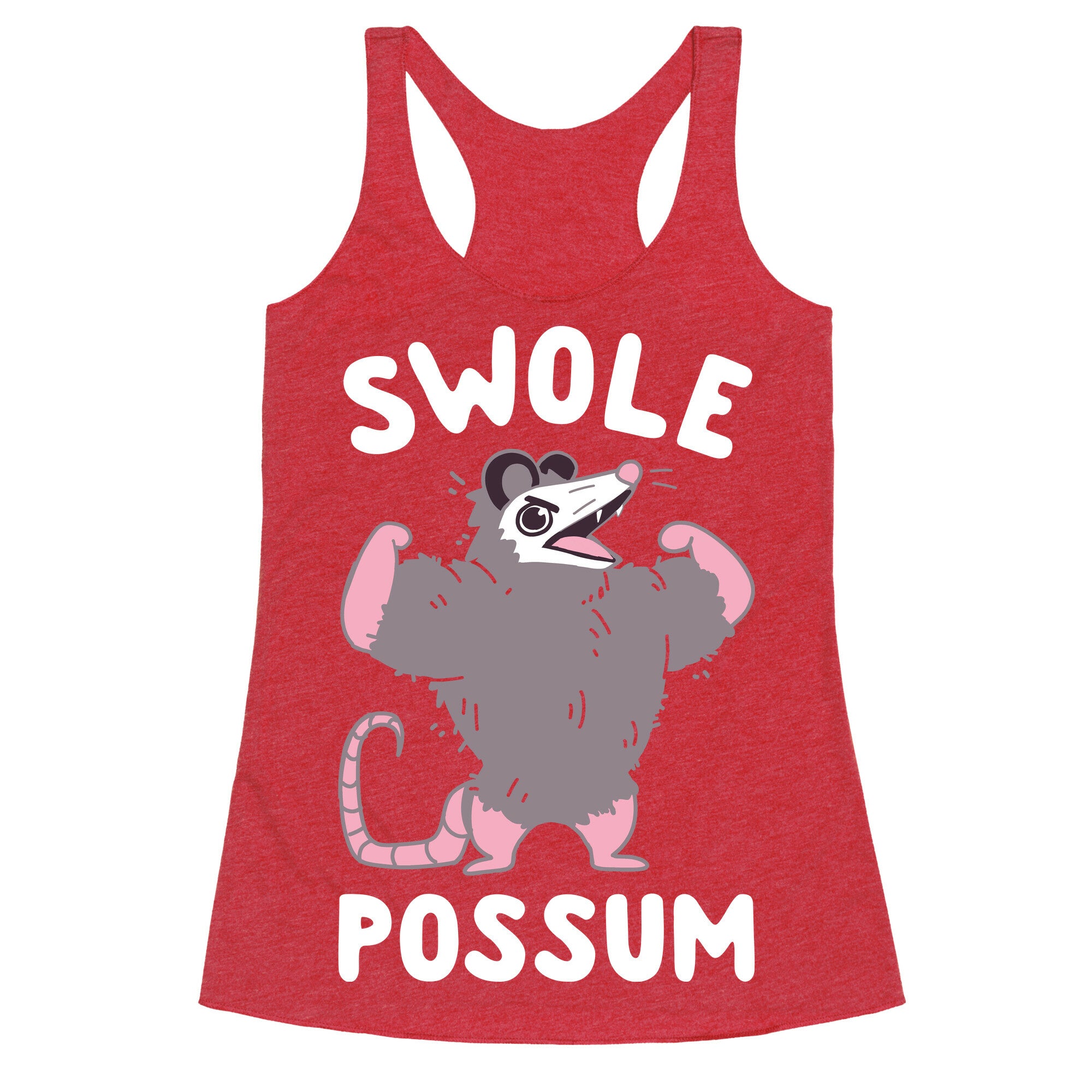 Swole Possum Racerback Tank