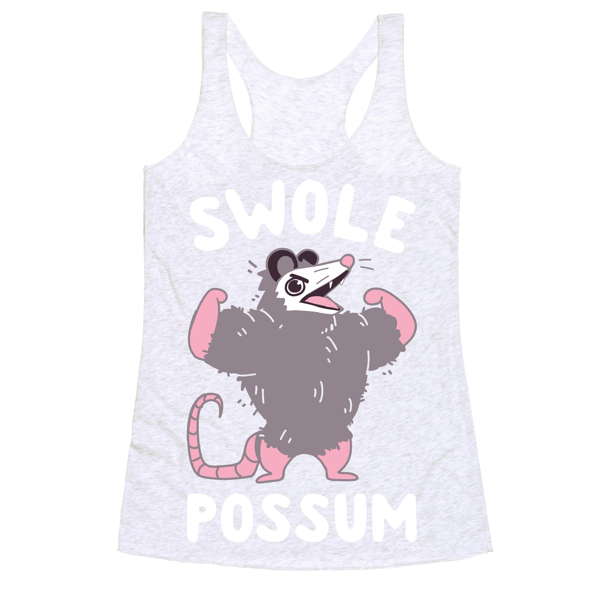 Swole Possum Racerback Tank