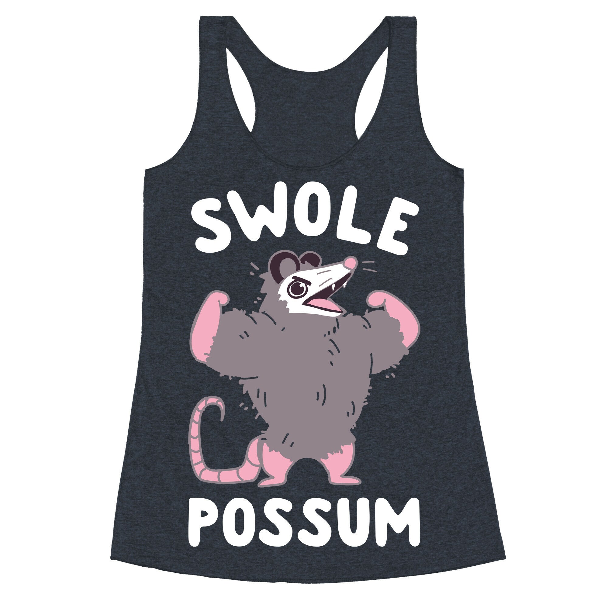 Swole Possum Racerback Tank