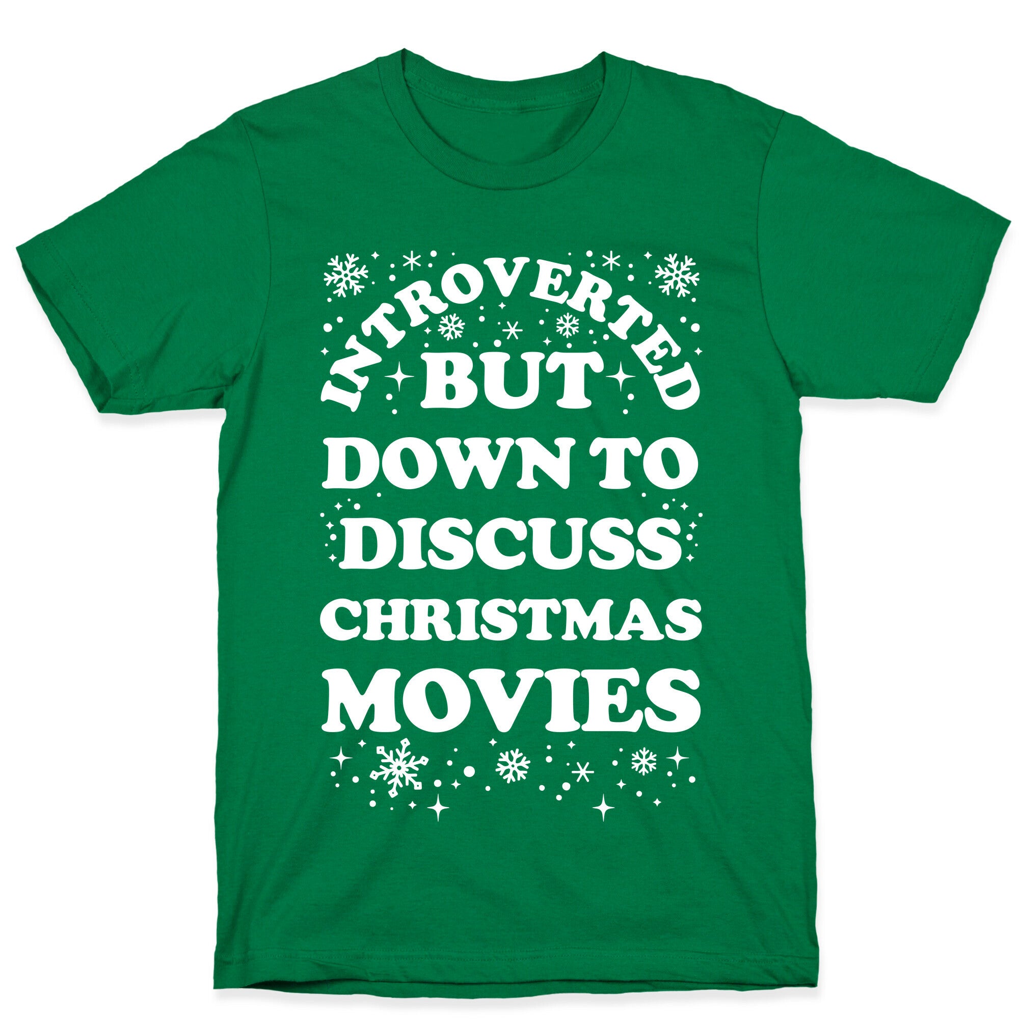 Introverted But Down to Discuss Christmas Movies T-Shirt