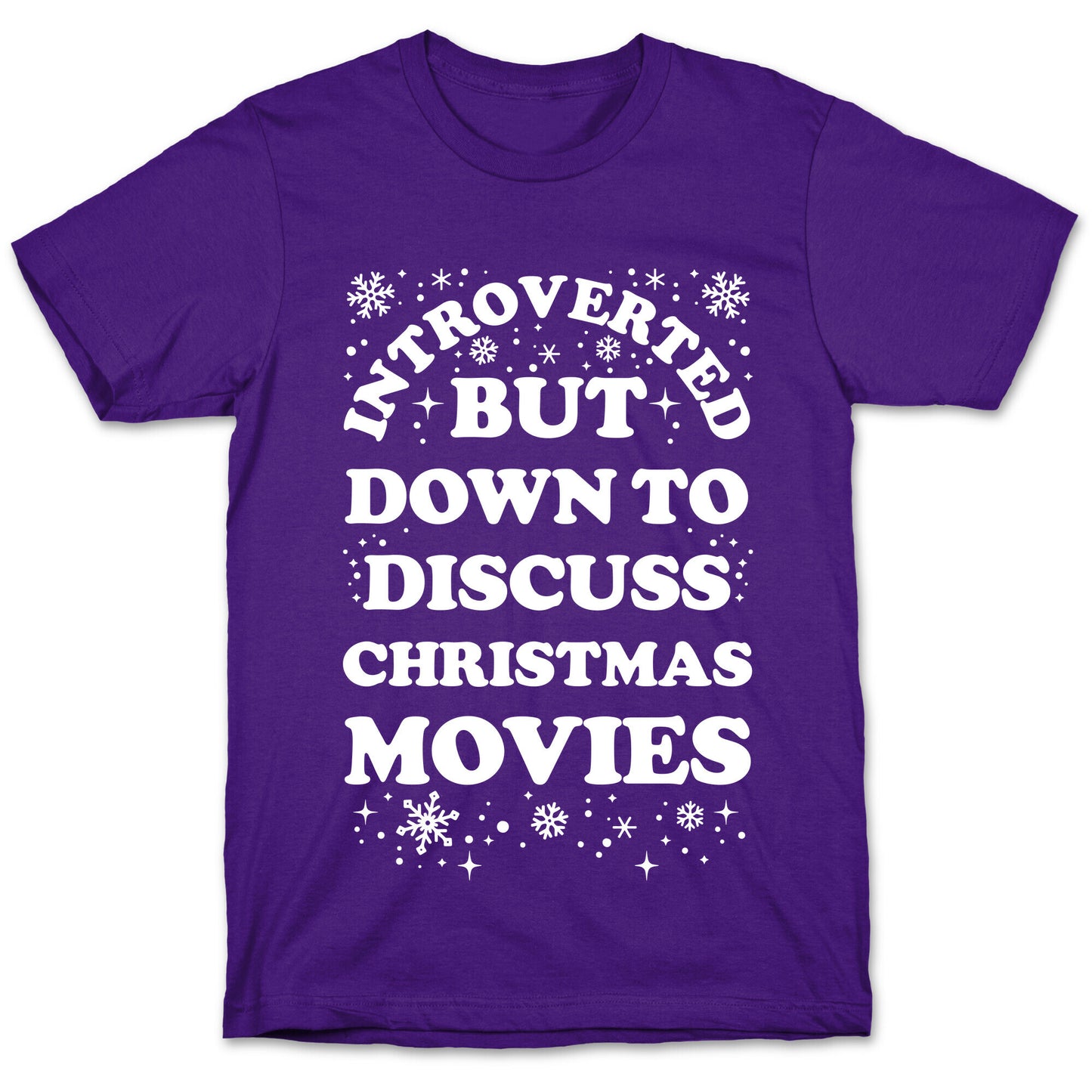 Introverted But Down to Discuss Christmas Movies T-Shirt