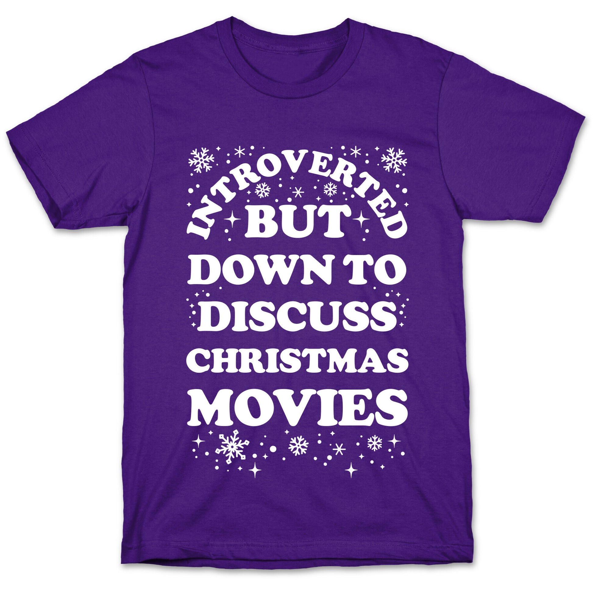 Introverted But Down to Discuss Christmas Movies T-Shirt
