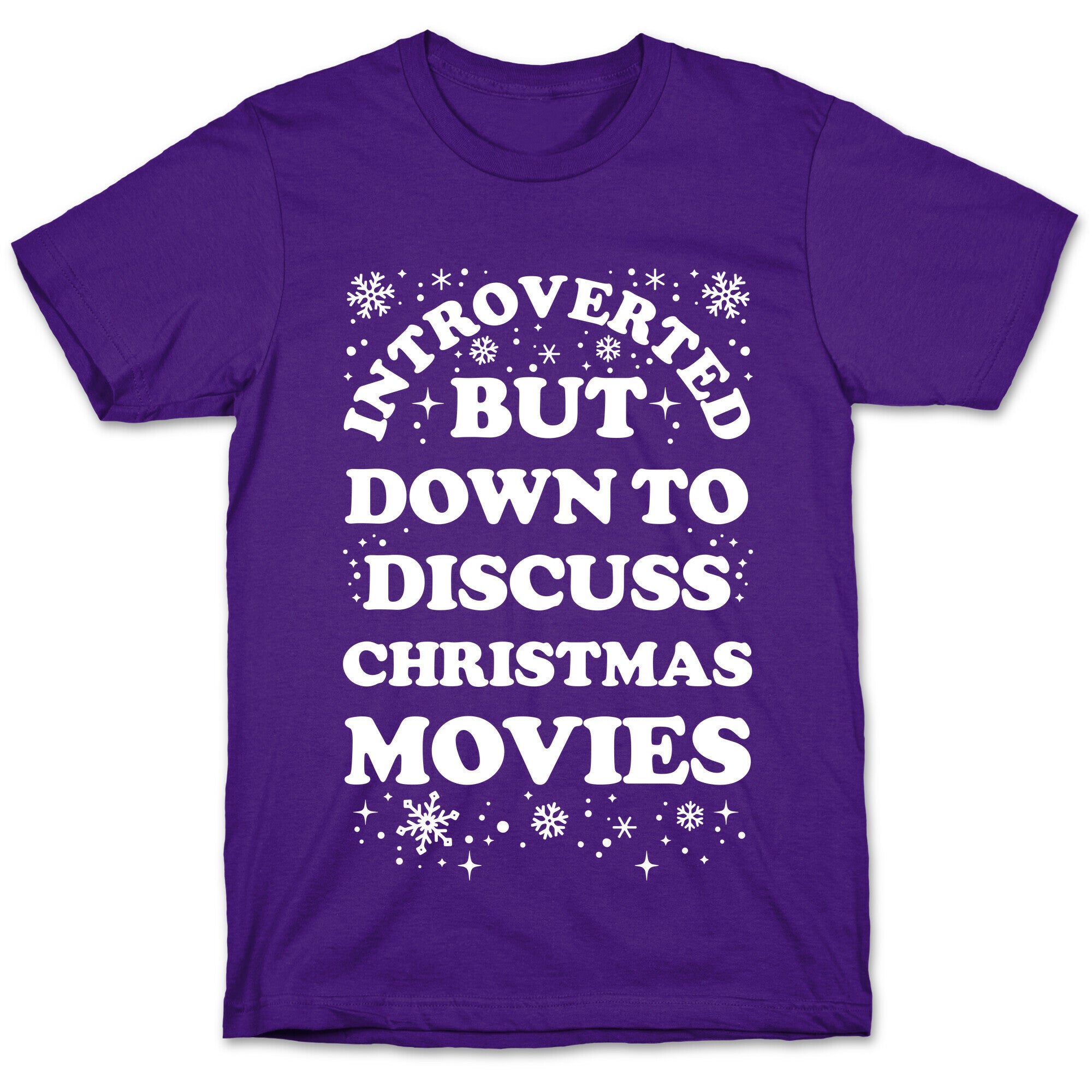 Introverted But Down to Discuss Christmas Movies T-Shirt