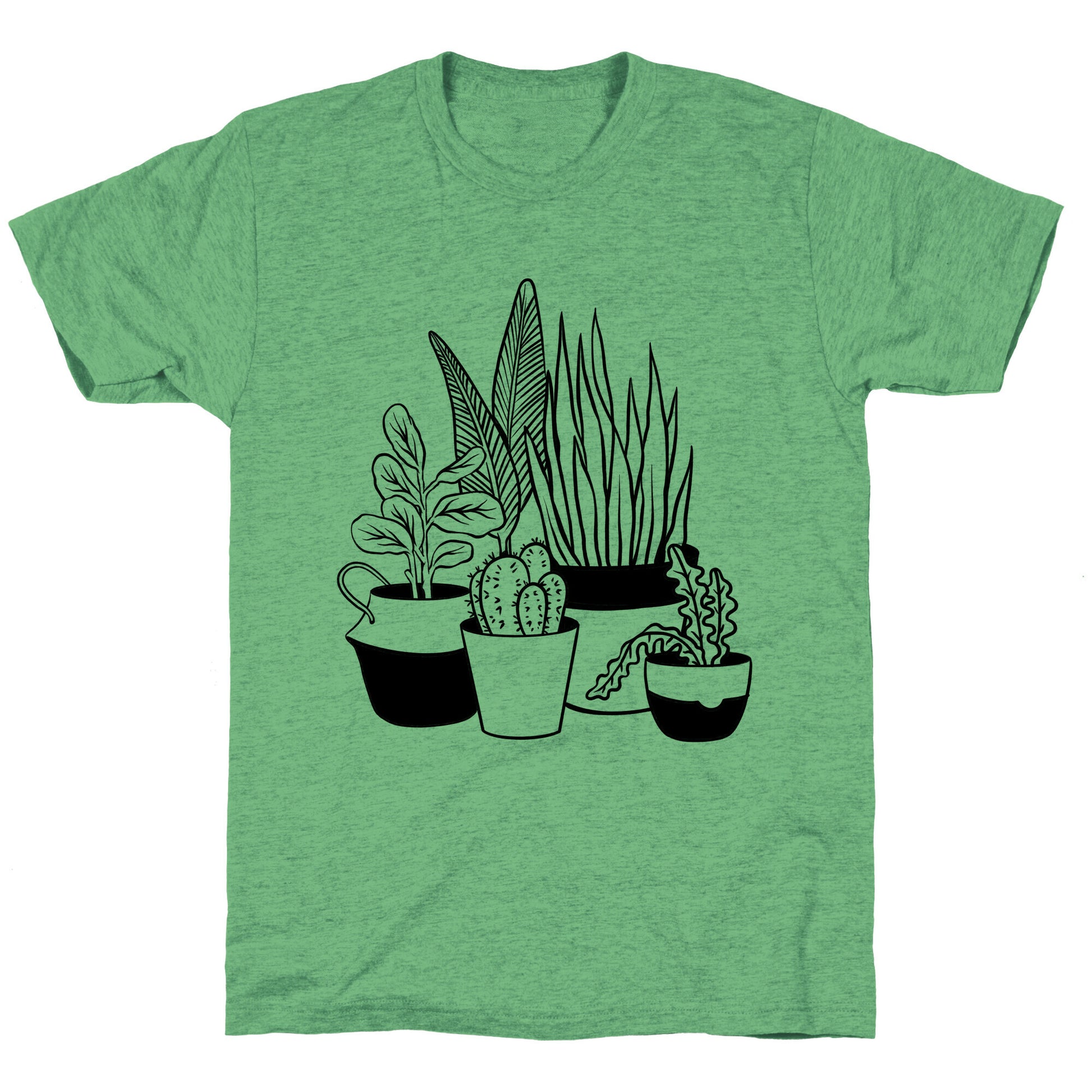 Houseplant Illustration Unisex Triblend Tee
