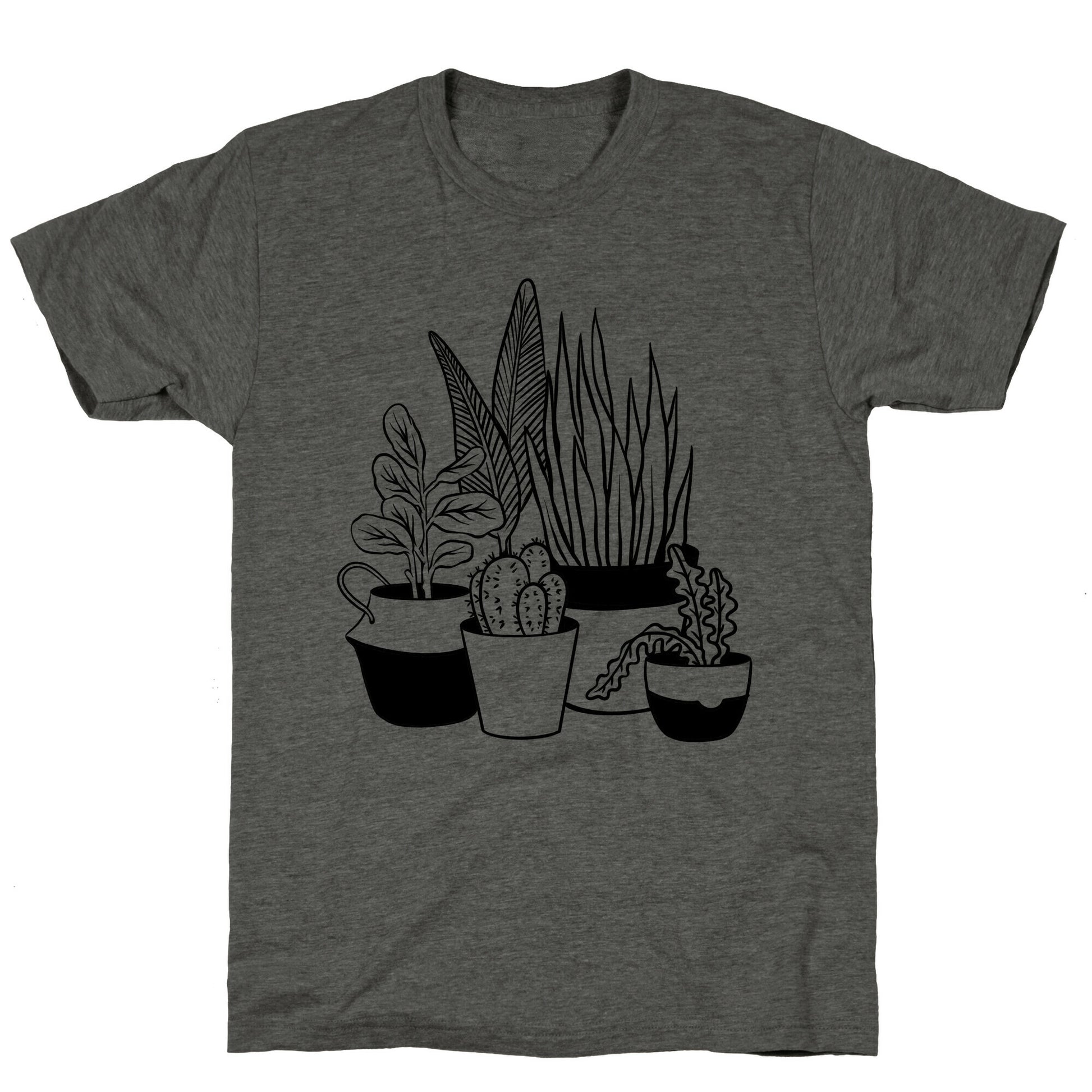 Houseplant Illustration Unisex Triblend Tee