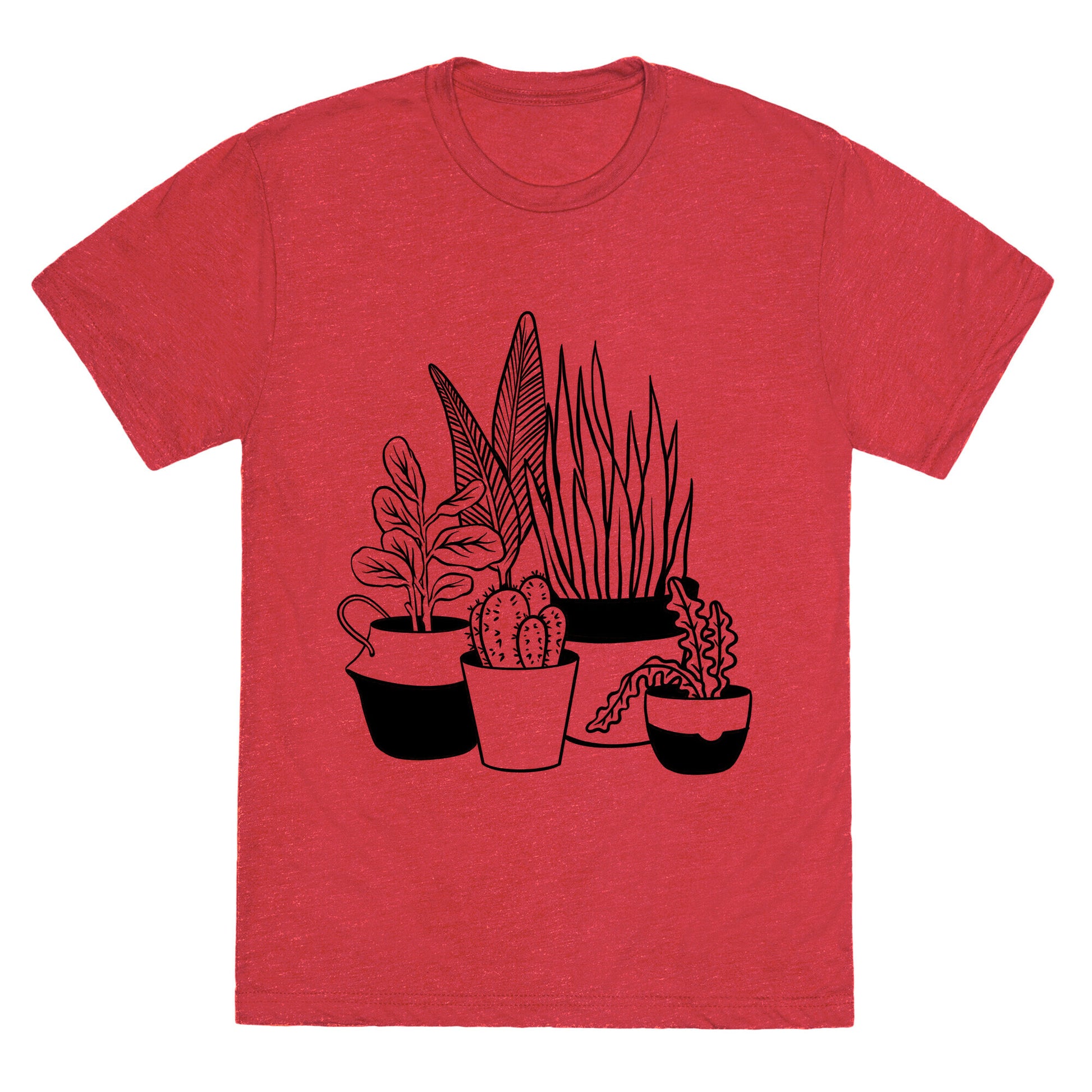 Houseplant Illustration Unisex Triblend Tee