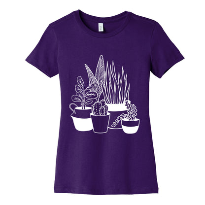 Houseplant Illustration Women's Cotton Tee