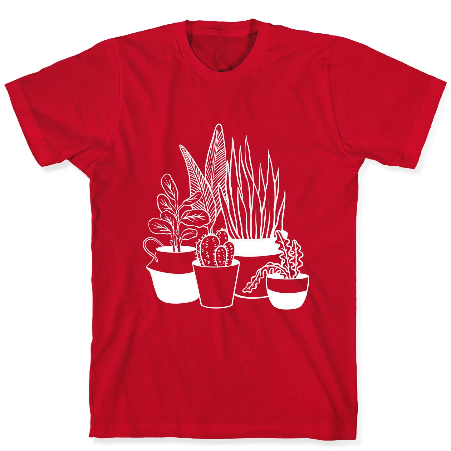 Houseplant Illustration T-Shirt