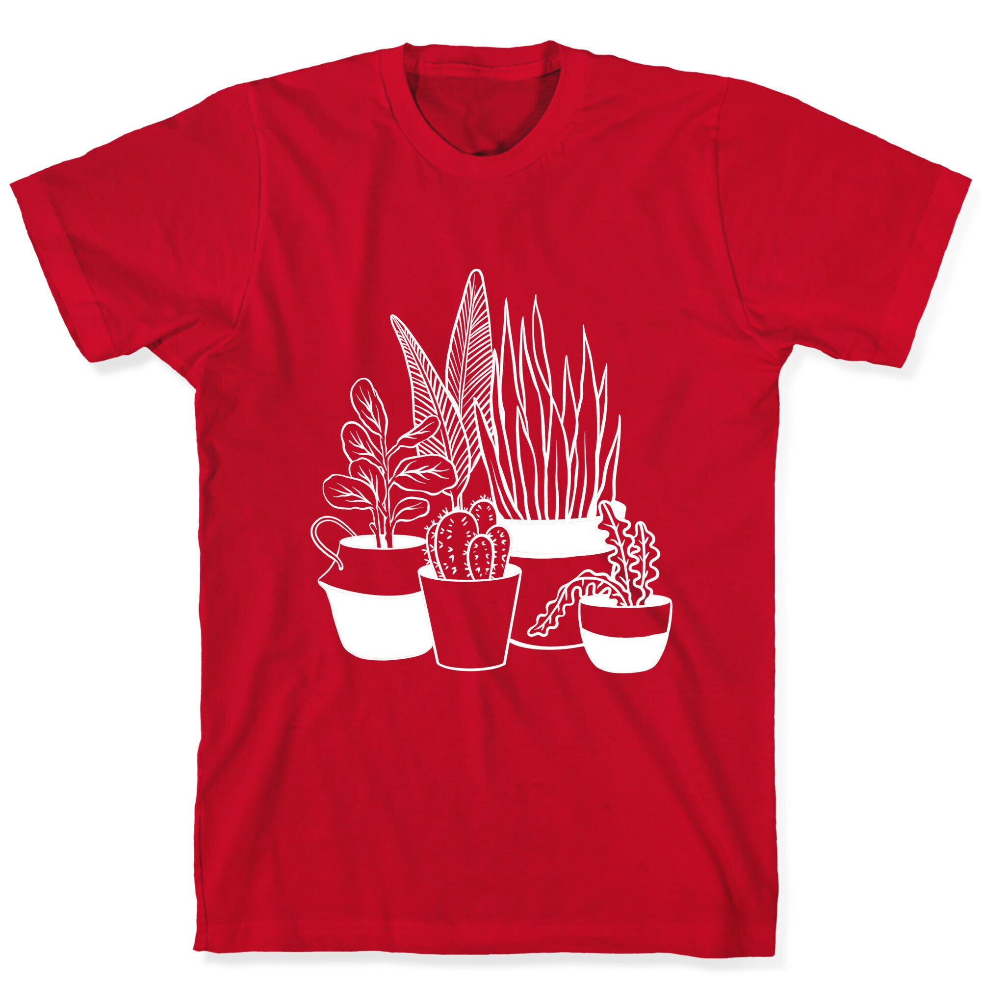 Houseplant Illustration T-Shirt