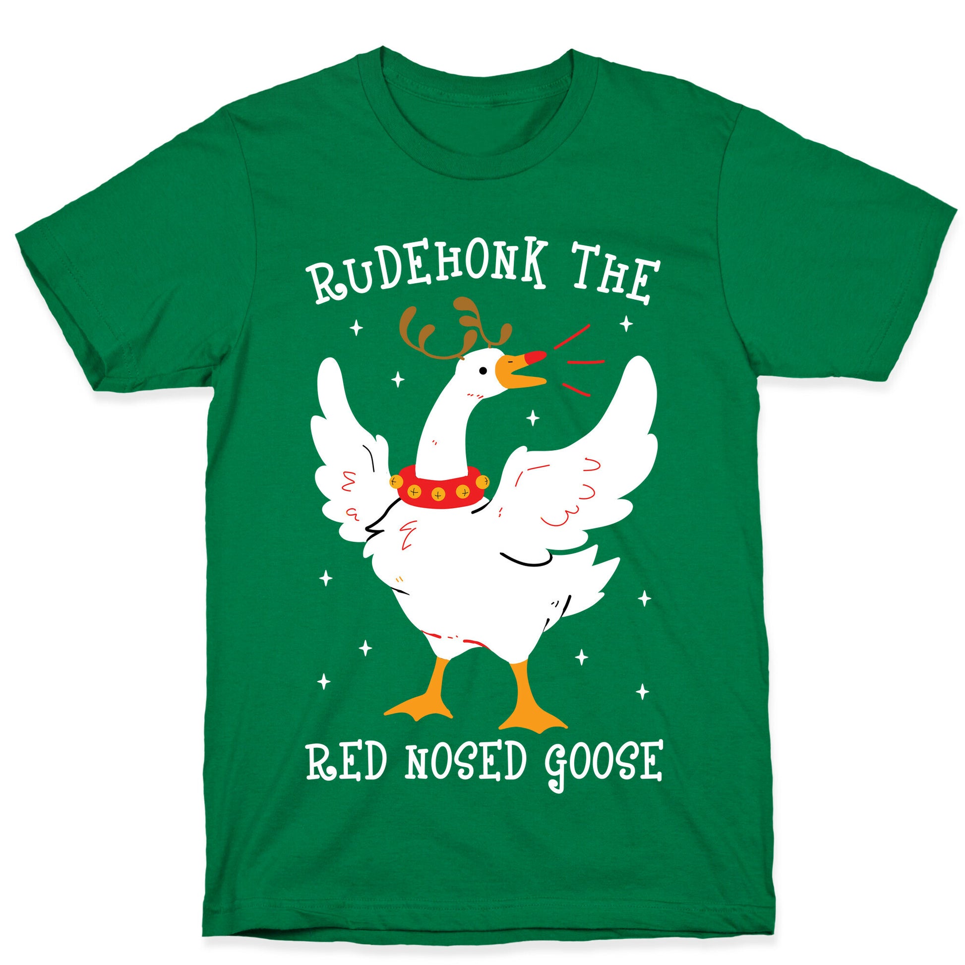 Rudehonk The Red Nosed Goose T-Shirt