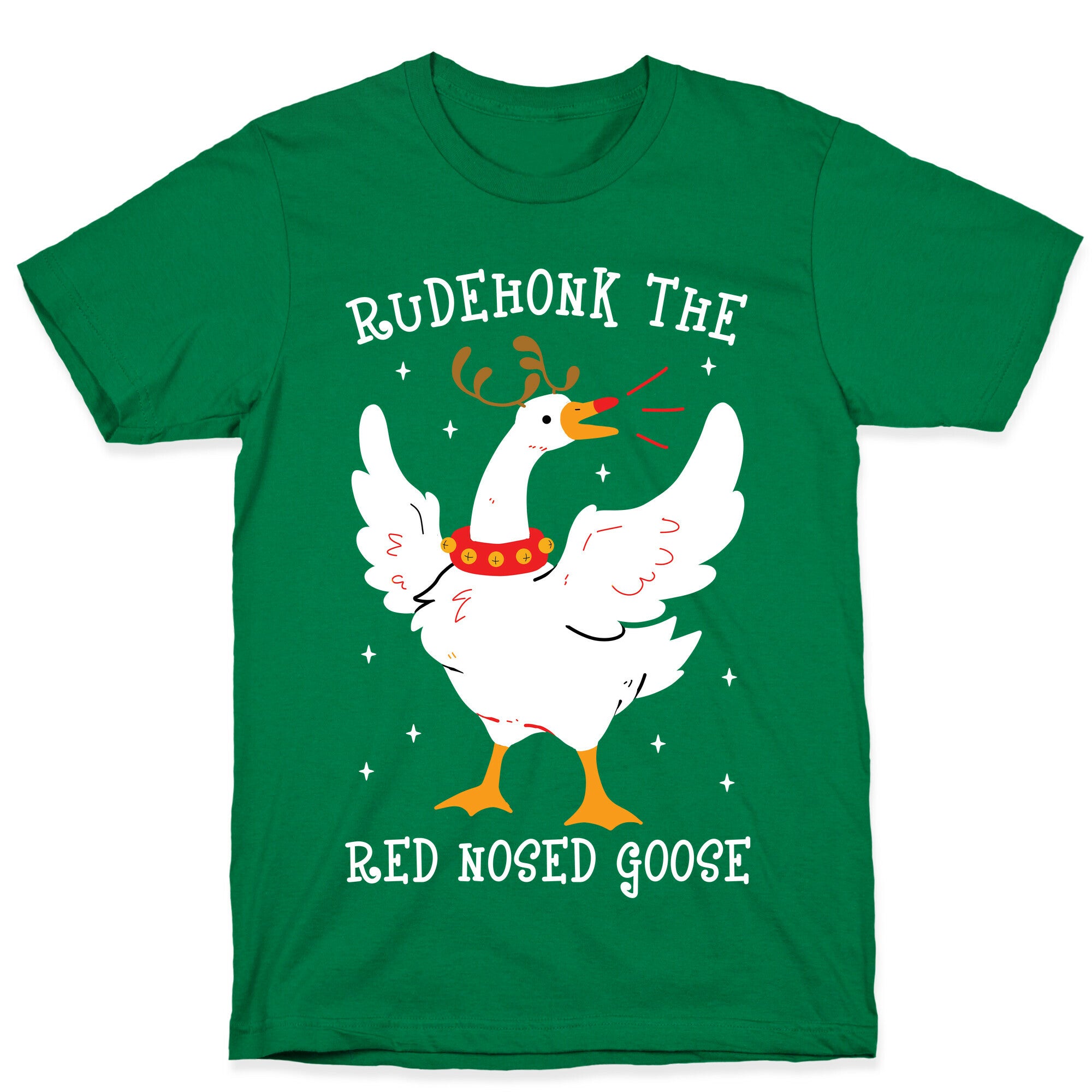 Rudehonk The Red Nosed Goose T-Shirt