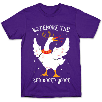 Rudehonk The Red Nosed Goose T-Shirt
