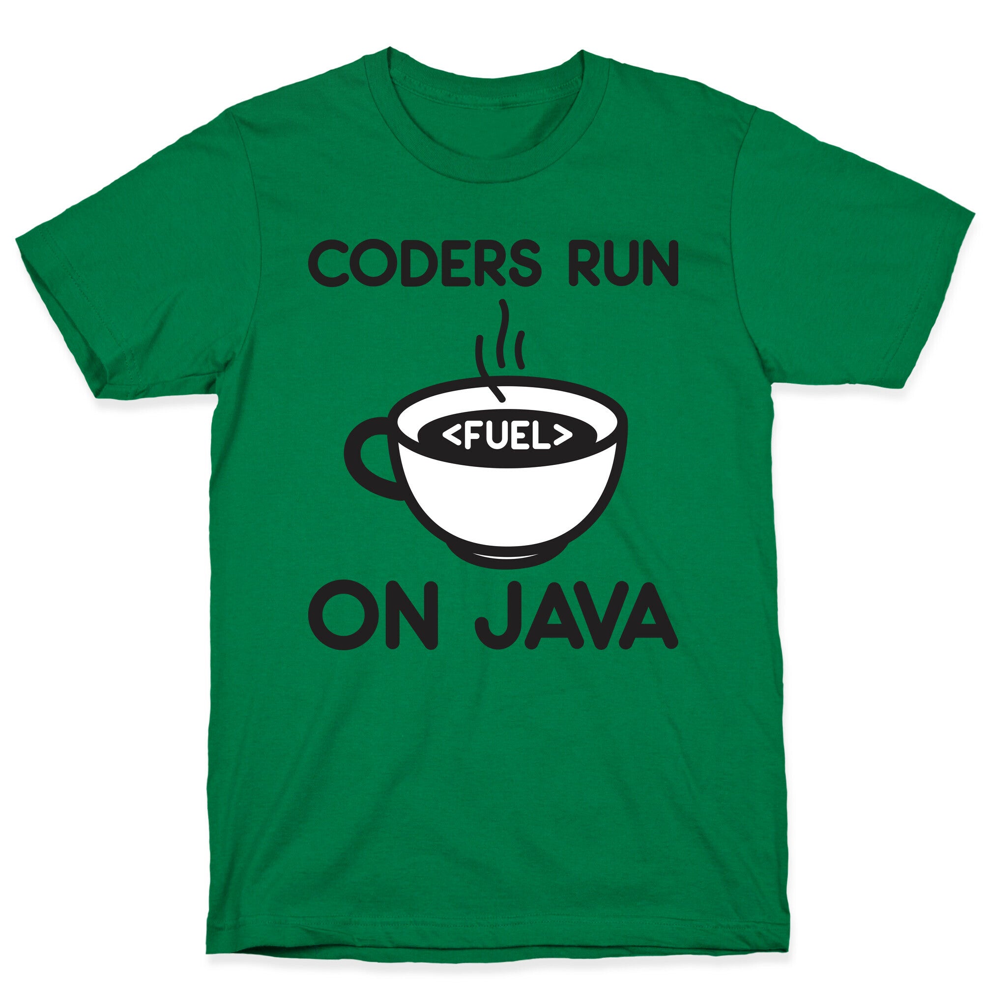 Coders Run On Java T-Shirt
